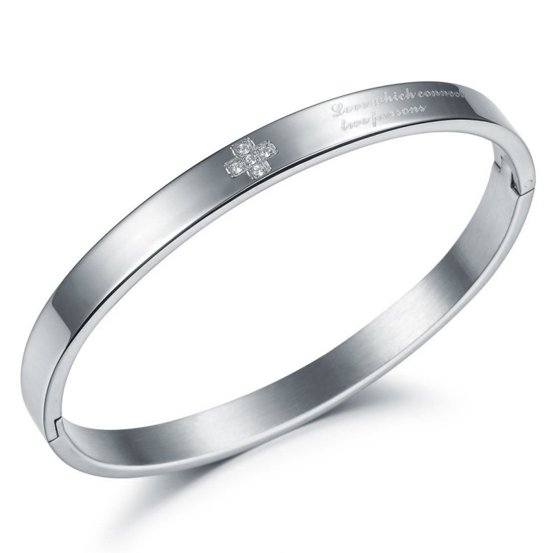 Om Warme Lof Van Klanten Te Krijgen: Een Vrouwelijke Titanium Armband Om Warme Lof Van Klanten Te Krijgen: Een Vrouwelijke Titanium Armband