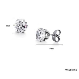Grote Verscheidenheid Aan Vrouwelijke Titanium Oorbellen Met Diamant