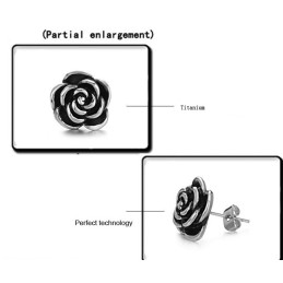 Hoogwaardige Vrouwelijke Bloemvormige Titanium Oorbellen
