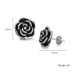 Hoogwaardige Vrouwelijke Bloemvormige Titanium Oorbellen