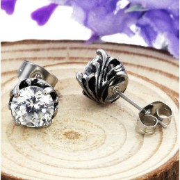 Breed Scala Aan Unisex Titanium Oorbellen