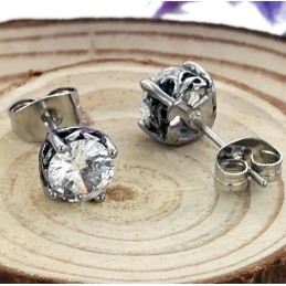 De Koningin Van Hoogwaardige Unisex Titanium Oorbellen Met Strass