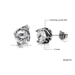 Compleet In Specificaties Unisex Titanium Oorbellen
