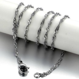 Hoogwaardige Water Wave Titanium Ketting