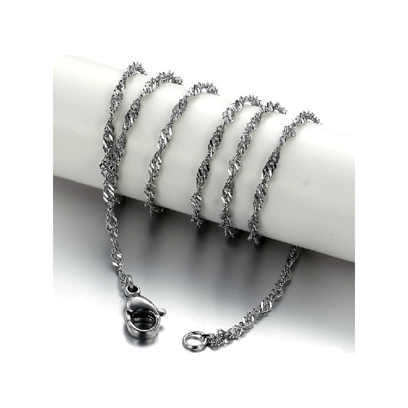 Hoogwaardige Water Wave Titanium Ketting