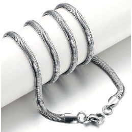 Uitstekende Kwaliteit Platte Slang Titanium Ketting
