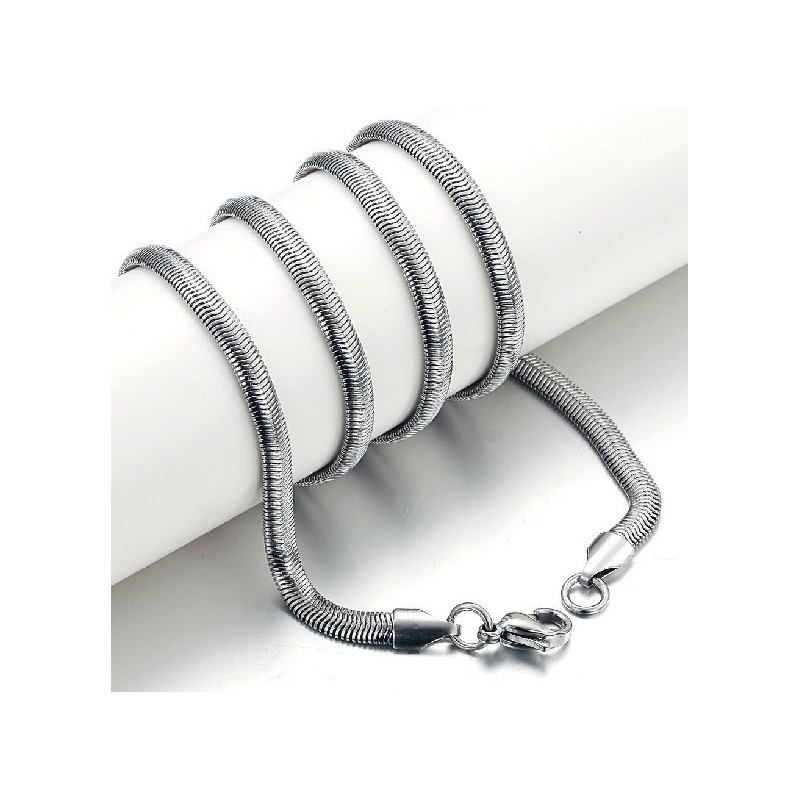 Uitstekende Kwaliteit Platte Slang Titanium Ketting