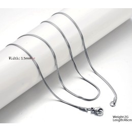Uitstekende Kwaliteit Platte Slang Titanium Ketting