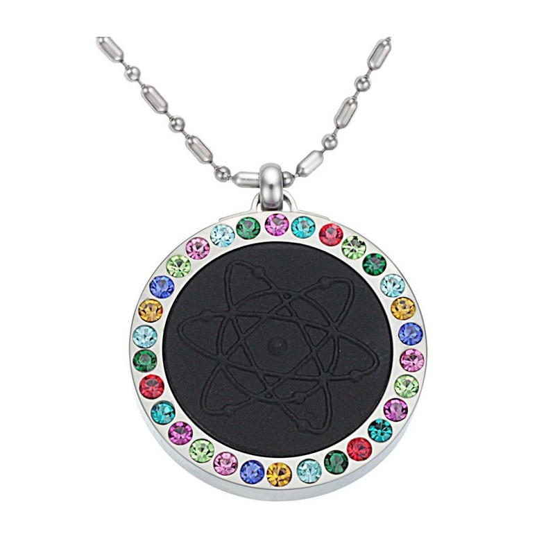 Duurzame, Gezonde Titanium Pelelith Ketting Met Diamant Duurzame, Gezonde Titanium Pelelith Ketting Met Diamant
