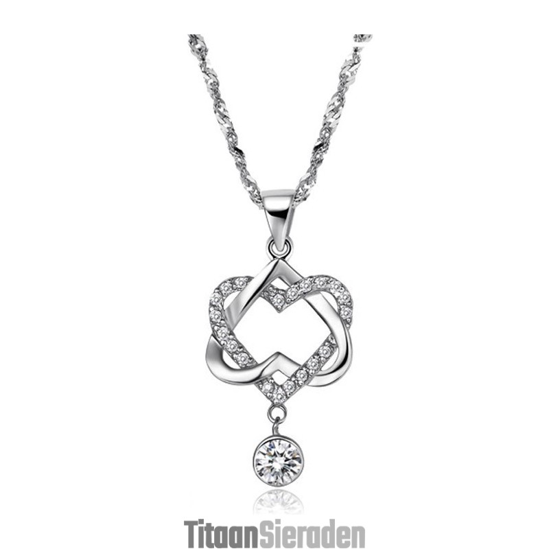 Stabiele Kwaliteit Knoop Platina Plating Titanium Ketting Stabiele Kwaliteit Knoop Platina Plating Titanium Ketting