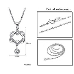 Stabiele Kwaliteit Knoop Platina Plating Titanium Ketting
