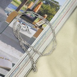 Stabiele Kwaliteit Vrouwelijke Platina Plating Titanium Ketting Met Diamant