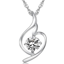 De Koningin Van De Kwaliteit Van Vrouwelijke Mode, Platina Vergulde Titanium Ketting Met Diamant