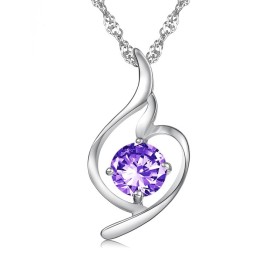 De Koningin Van De Kwaliteit Van Vrouwelijke Mode, Platina Vergulde Titanium Ketting Met Diamant
