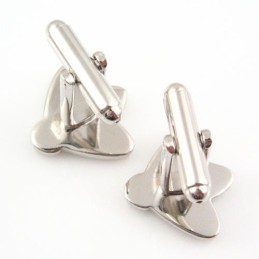 Manchetknopen Met Titanium En Diamanten