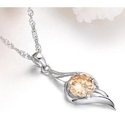 Kwaliteit En Kwantiteit Gegarandeerde Vrouwelijke Platina Titanium Ketting Met Diamant