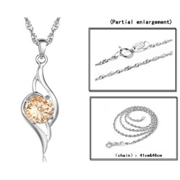 Kwaliteit En Kwantiteit Gegarandeerde Vrouwelijke Platina Titanium Ketting Met Diamant
