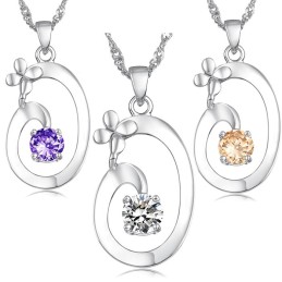 Uitstekende Kwaliteit Vrouwelijke Elegante Platina Titanium Ketting