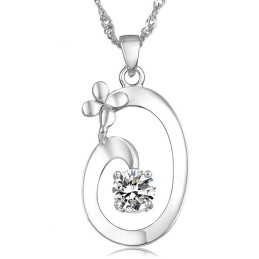 Uitstekende Kwaliteit Vrouwelijke Elegante Platina Titanium Ketting