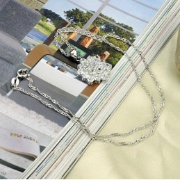 Kwaliteit En Kwantiteit Gegarandeerde Vrouwelijke Sterrenhemel Platina Plating Titanium Ketting
