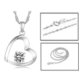 Hoogwaardige Vrouwelijke Platina Titanium Ketting