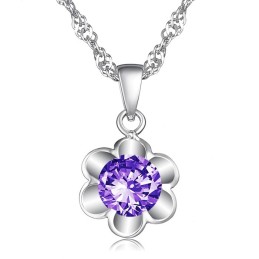 De Koningin Van Kwaliteit, Vrouwelijke, Puur Platina Plating Titanium Ketting Met Diamant