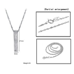 Breed Scala Aan Vrouwelijke Platina Plating Titanium Kettingen