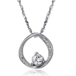 Stabiele Kwaliteit Vrouwelijke Beknopte Platina Plating Titanium Ketting