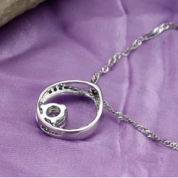 Stabiele Kwaliteit Vrouwelijke Beknopte Platina Plating Titanium Ketting