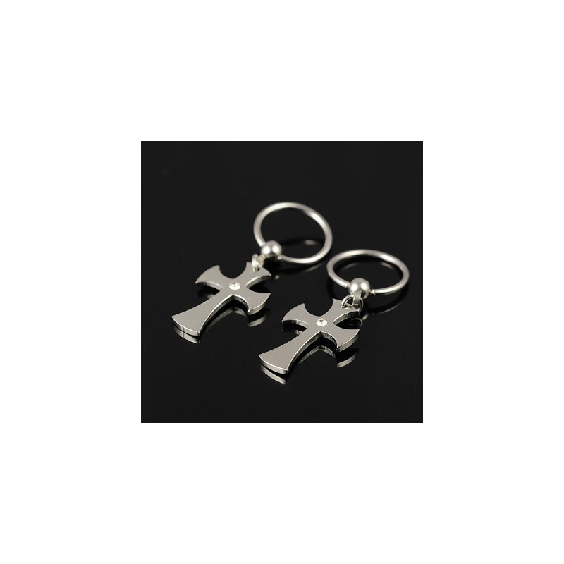 Titanium Kruis Oorbellen Voor Heren Titanium Kruis Oorbellen Voor Heren
