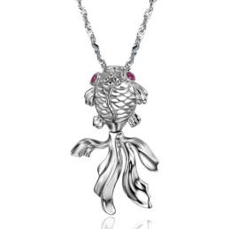 Gebruiksvriendelijke, Vrouwelijke Visvormige Platina Titanium Ketting