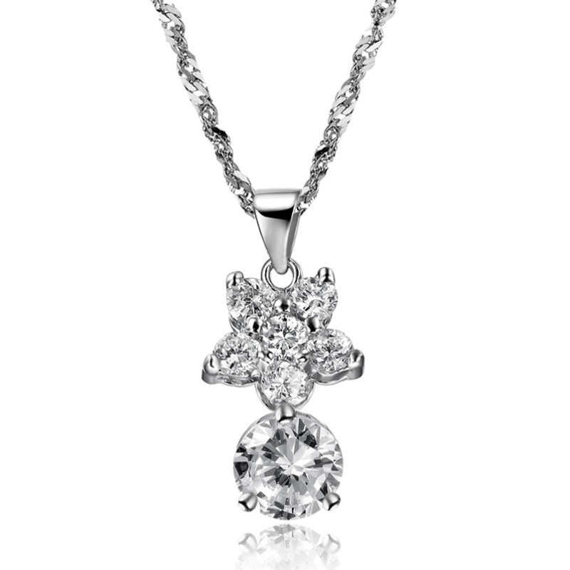 De Koningin Van Kwaliteit Vrouwelijke Ster Platina Titanium Ketting Met Strass De Koningin Van Kwaliteit Vrouwelijke Ster Platina Titanium Ketting Met Strass