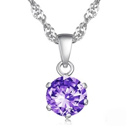 Stabiele Kwaliteit Vrouwelijke Platina Plating Titanium Ketting Met Diamant