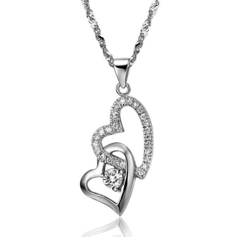 De Koningin Van De Kwaliteit Vrouwelijke Lieverd Platina Plating Titanium Ketting