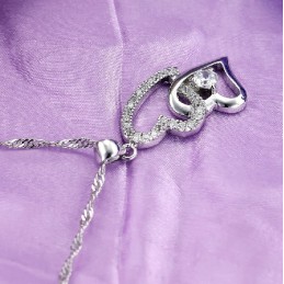 De Koningin Van De Kwaliteit Vrouwelijke Lieverd Platina Plating Titanium Ketting