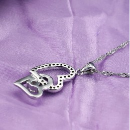 De Koningin Van De Kwaliteit Vrouwelijke Lieverd Platina Plating Titanium Ketting