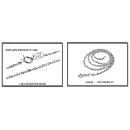 De Koningin Van De Kwaliteit Vrouwelijke Lieverd Platina Plating Titanium Ketting