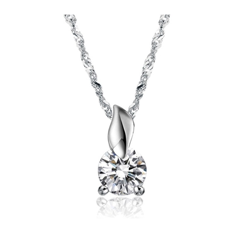 Gebruiksvriendelijke Vrouwelijke Platina Titanium Ketting Met Diamant Gebruiksvriendelijke Vrouwelijke Platina Titanium Ketting Met Diamant