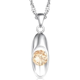Kwaliteit En Kwantiteit Gegarandeerde Vrouwelijke Platina Titanium Ketting Met Diamant