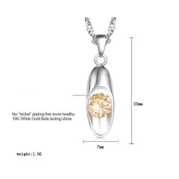 Kwaliteit En Kwantiteit Gegarandeerde Vrouwelijke Platina Titanium Ketting Met Diamant