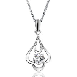 Kwaliteit En Kwantiteit Gegarandeerde Vrouwelijke Platina Titanium Ketting Met Diamant