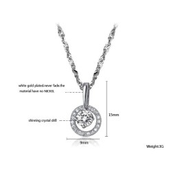 De Koningin Van De Kwaliteit Vrouwelijke Platina Plating Titanium Ketting