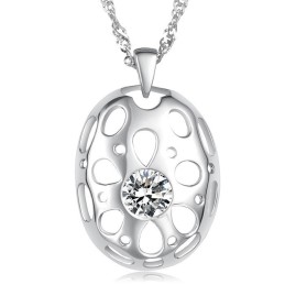 Wereldwijd Bekende, Allergievrije Platina-Geplateerde Titanium Ketting Voor Vrouwen