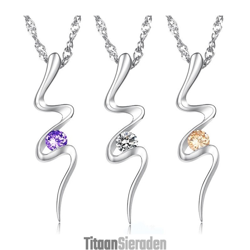 Betrouwbare Kwaliteit Vrouwelijke Allergievrije Platina Plating Titanium Ketting