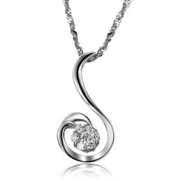 Hoogwaardige Vrouwelijke Phoenix-Vormige Platina Titanium Ketting