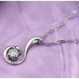 Hoogwaardige Vrouwelijke Phoenix-Vormige Platina Titanium Ketting