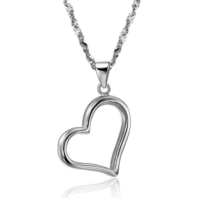 Compleet In Specificaties Vrouwelijke Sweetheart Platina Plating Titanium Ketting Compleet In Specificaties Vrouwelijke Sweetheart Platina Plating Titanium Ketting