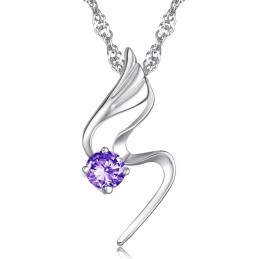 Betrouwbare Kwaliteit Vrouwelijke Platina Plating Titanium Ketting Met Diamant