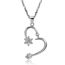 Kwaliteit En Kwantiteit Gegarandeerde Vrouwelijke Platina Titanium Ketting Met Strass