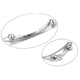 Hoogwaardige Vrouwelijke Platina-Geplateerde Titanium Enkelband